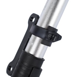 Велонасос COMIRON DIRK 2, алюминиевый цилиндр, PA пластиковая ручка, телескопический шланг, Presta-Schrader, 8,3 бар.