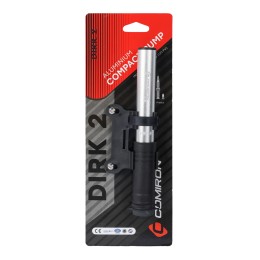 Велонасос COMIRON DIRK 2, алюминиевый цилиндр, PA пластиковая ручка, телескопический шланг, Presta-Schrader, 8,3 бар.