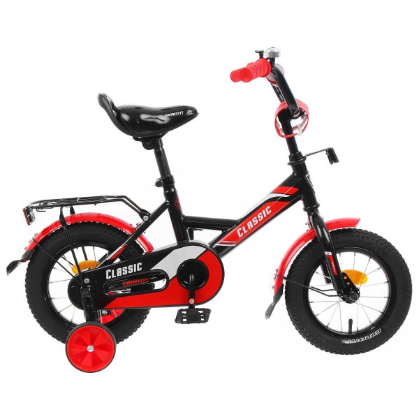 Велосипед 12" Graffiti Classic, цвет черный/красный 