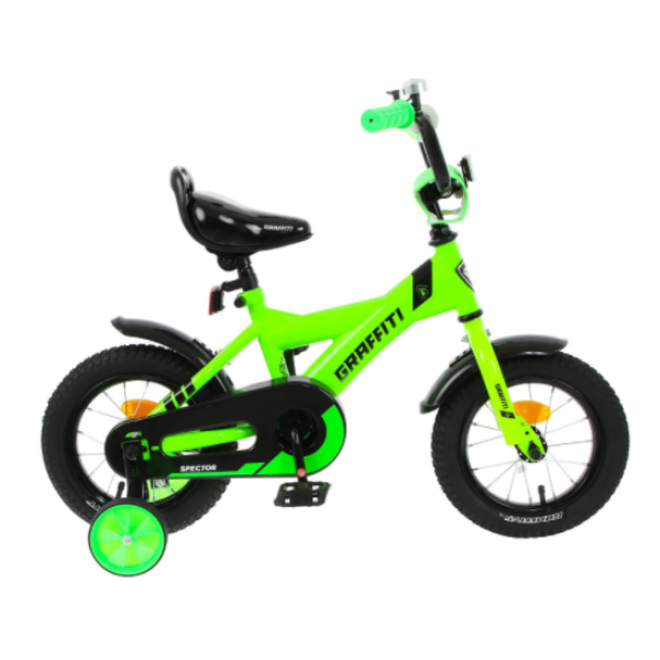 Велосипед 12" Graffiti Spector  неоновый зелёный   
