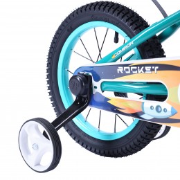 Велосипед 14" COMIRON ROCKET A01-14DDB, бирюзовый/оранжевый