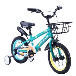 Велосипед 14" COMIRON ROCKET A01-14DDB, бирюзовый/оранжевый