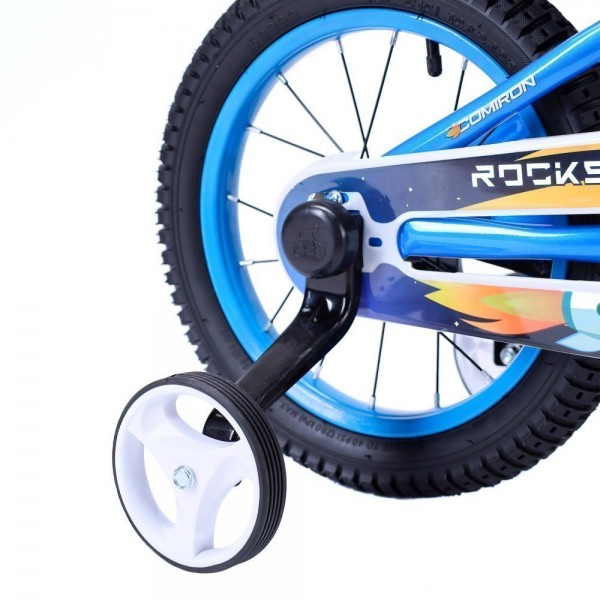 Велосипед 14" COMIRON Rocket A01-14DDB, голубой/оранжевый