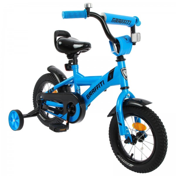 Велосипед 14" Graffiti Spector, неоновый синий 