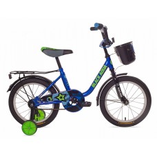 Велосипед 16" BlackAqua 1604 с корзинкой, синий