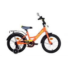 Велосипед 16" BlackAqua Fishka Matt оранжевый со светящимися колесами