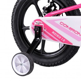 Велосипед 16" COMIRON MATRIX M16PW, розовый/белый