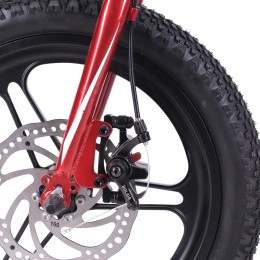 Велосипед 16" COMIRON MATRIX M16W, белый/красный (без переднего тормоза)