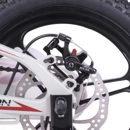 Велосипед 16" COMIRON MATRIX M16W, белый/красный (без переднего тормоза)