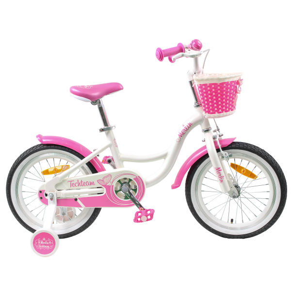 Велосипед 16" Merlin white/pink (алюмин)