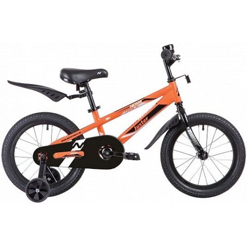 Велосипед 16" Novatrack JUSTER, оранжевый (2023)