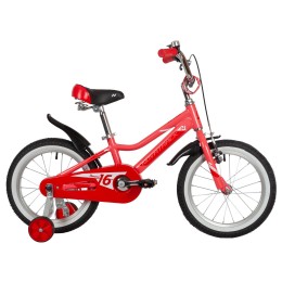 Велосипед 16" NOVATRACK NOVARA, алюм., коралловый (2022)