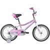 Велосипед 16" NOVATRACK NOVARA, алюм., розовый (2019)