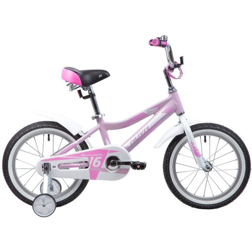Велосипед 16" NOVATRACK NOVARA, алюм., розовый (2019)