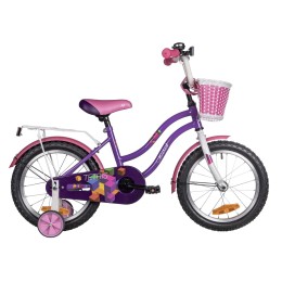 Велосипед 16" Novatrack TETRIS, фиолетовый (2025)