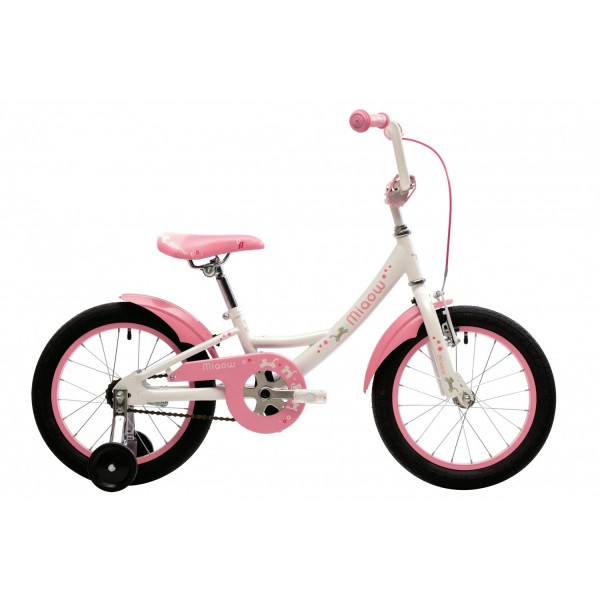 Велосипед 16" Pride MIAOW бело-розовый