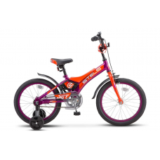 Велосипед 16" Stels Jet, Z010 фиолетовый/оранжевый