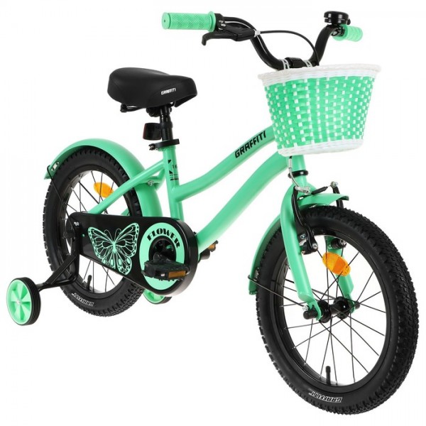 Велосипед 18" Graffiti Flower, светло-зеленый
