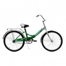 Велосипед 2-х колесный,  КУМИР 2410 складной, зеленый