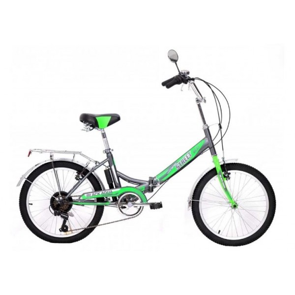 Велосипед 20" Black Aqua Street Beat 1221, серый-зеленый