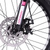 Велосипед 20" COMIRON RAPID NEW R20W (2024), белый глянцевый розовый