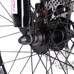 Велосипед 20" COMIRON RAPID NEW R20W (2024), белый глянцевый розовый