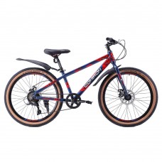 Велосипед 20" COMIRON REBEL GT2007 SPHF (2024) жесткая вилка, сине-красный
