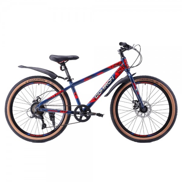Велосипед 20" COMIRON REBEL GT2007 SPHF (2024) жесткая вилка, сине-красный