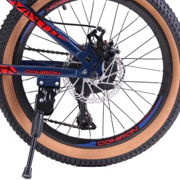 Велосипед 20" COMIRON REBEL GT2007 SPM (2024), сине-красный
