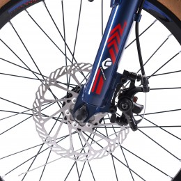 Велосипед 20" COMIRON REBEL GT2007 SPM (2024), сине-красный