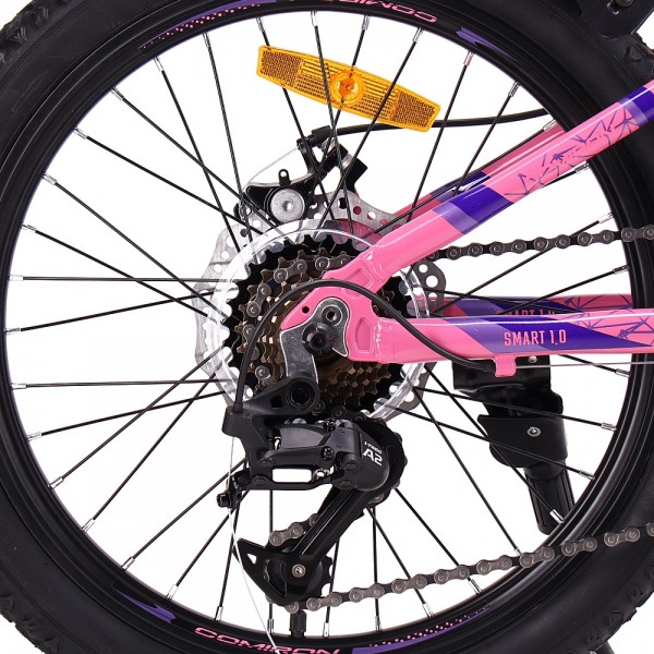 Велосипед 20" COMIRON SMART PRO CSP210 L, фиолетовый/розовый