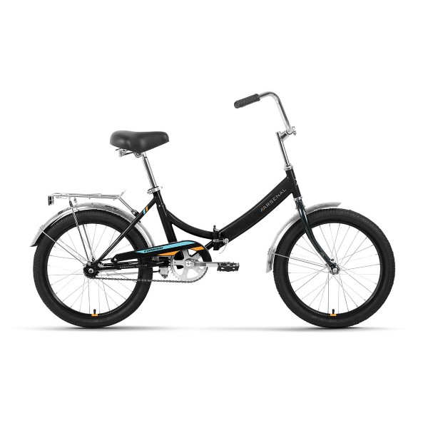 Велосипед 20" FORWARD ARSENAL 1.0 (2022) черный/оранжевый