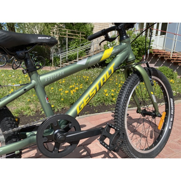 Велосипед 20" Gestalt V 021/20, зеленый/желтый