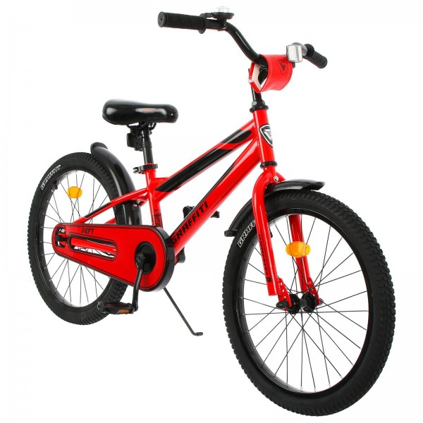 Велосипед 20" Graffiti Deft,  красный/чёрный
