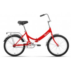 Велосипед 20" КАМА (2023), красный/белый