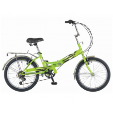 Велосипед 20" Novatrack FS30, 2018, 6 ск., цвет салатовый