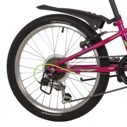 Велосипед 20" Novatrack VALIANT цвет фуксия (рама сталь)
