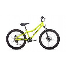 Велосипед 24" ALTAIR MTB HT 2.0 disk Ярко-зеленый/черный (2021)