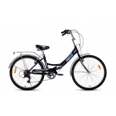 Велосипед 24" Black Aqua Street Beat 1421, черный-голубой