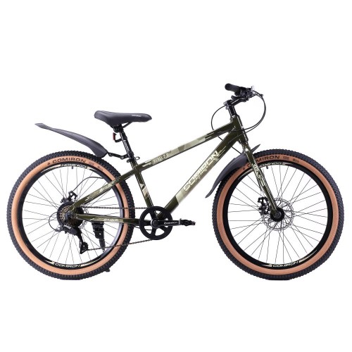 Велосипед 24" COMIRON REBEL GT2421 MLHF (2025), жесткая вилка, милитари хаки