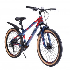 Велосипед 24" COMIRON REBEL GT2421 SPM (2024), сине-красный
