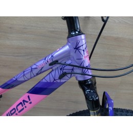 Велосипед 24" COMIRON SMART 1.0 (2025), фиолетовый/розовый