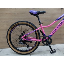 Велосипед 24" COMIRON SMART 1.0 (2025), фиолетовый/розовый