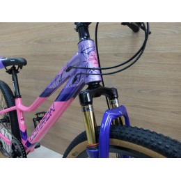 Велосипед 24" COMIRON SMART 1.0 (2025), фиолетовый/розовый