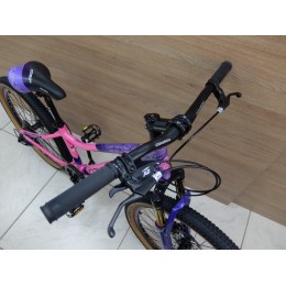 Велосипед 24" COMIRON SMART 1.0 (2025), фиолетовый/розовый