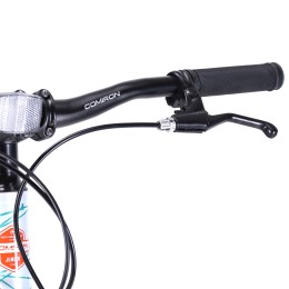 Велосипед 24" COMIRON SMART 1.0 (2024), оранжевый/голубой