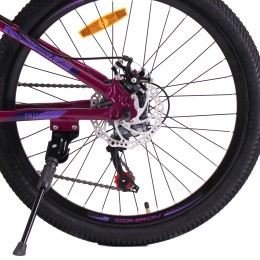 Велосипед 24" COMIRON SMART 1.0 (2025), фиолетовый/розовый