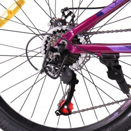Велосипед 24" COMIRON SMART 1.0 (2025), фиолетовый/розовый