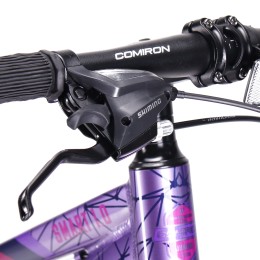 Велосипед 24" COMIRON SMART 1.0 (2025), фиолетовый/розовый