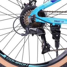 Велосипед 24" COMIRON SMART 2407 BHF (2025) жесткая вилка, голубой/синий